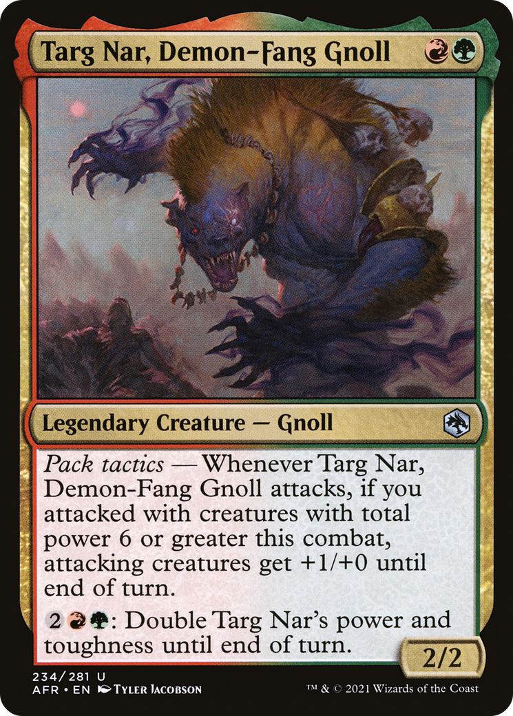 Image of Targ Nar, Demon-Fang Gnoll (AFR-234) - Adventures in the Forgotten Realms Foil