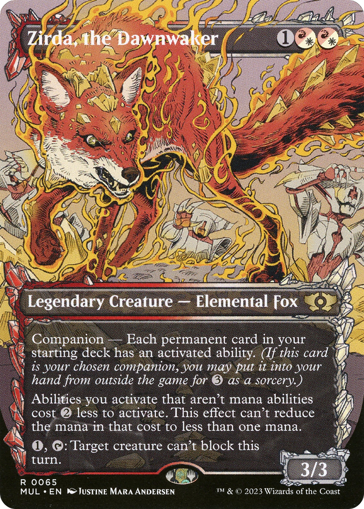 Image of Zirda, the Dawnwaker (MUL-065) - Multiverse Legends: (Showcase) (Borderless) Foil