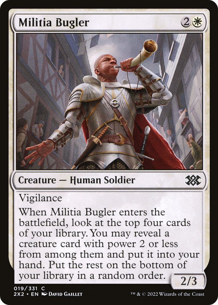 Image of Militia Bugler (2X2-019) - Double Masters 2022