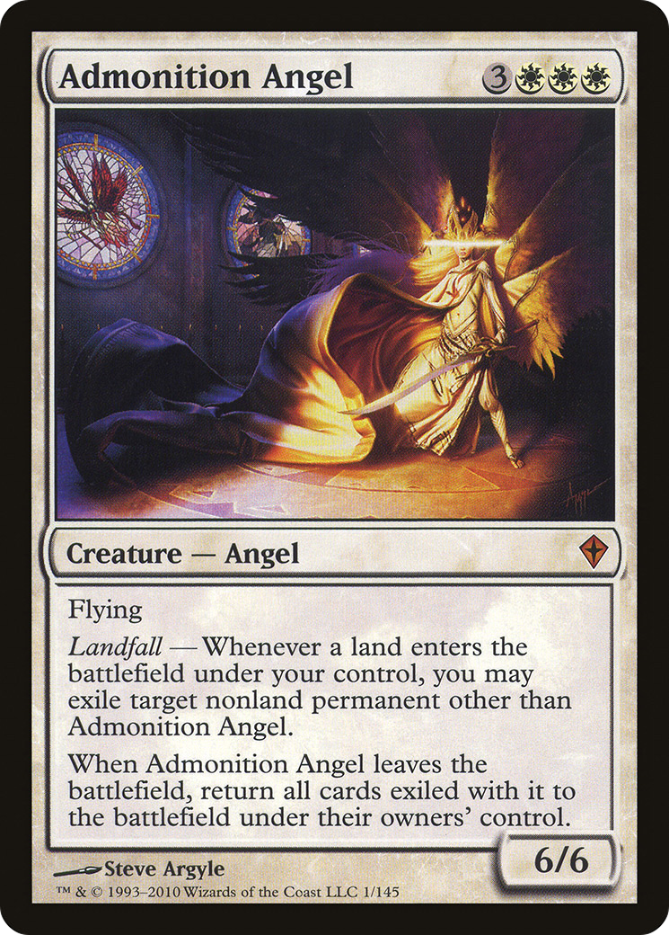 Image of Admonition Angel (WWK-001) - Worldwake