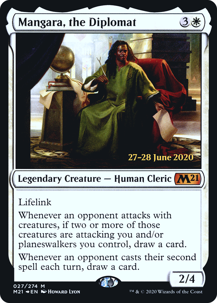 Image of Mangara, the Diplomat (PRE-027) - Core Set 2021 Promos Foil