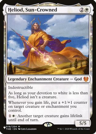 Image of Heliod, Sun-Crowned (LIST-018/254) - The List Reprints