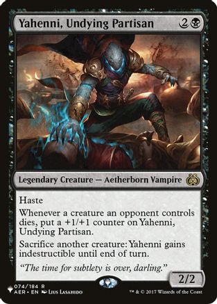 Image of Yahenni, Undying Partisan (LIST-074/184) - The List Reprints