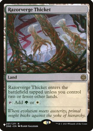 Image of Razorverge Thicket (LIST-257/271) - The List Reprints