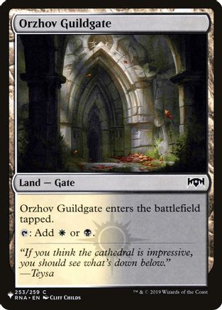 Image of Orzhov Guildgate (253) (LIST-253/259) - The List Reprints