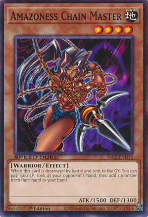 Image of Amazoness Chain Master (SBC2-ENH10) - Speed Duel: Battle City Finals 1st Edition