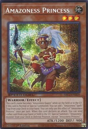 Image of Amazoness Princess (PSR) (SBC2-ENH09) - Speed Duel: Battle City Finals 1st Edition