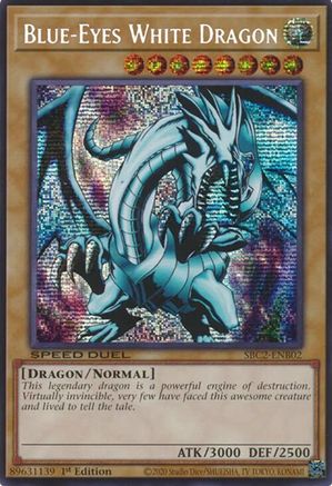 Image of Blue-Eyes White Dragon (PSR) (SBC2-ENB02) - Speed Duel: Battle City Finals 1st Edition
