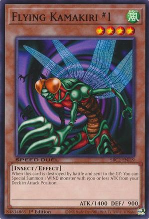 Image of Flying Kamakiri #1 (SBC2-ENI19) - Speed Duel: Battle City Finals 1st Edition