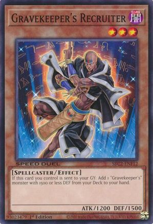 Image of Gravekeeper's Recruiter (SBC2-ENF12) - Speed Duel: Battle City Finals 1st Edition