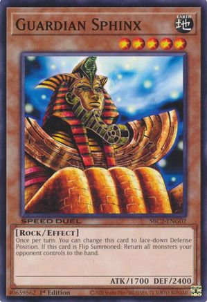 Image of Guardian Sphinx (SBC2-ENG02) - Speed Duel: Battle City Finals 1st Edition