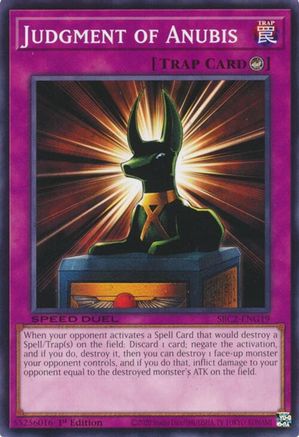 Image of Judgment of Anubis (SBC2-ENG19) - Speed Duel: Battle City Finals 1st Edition