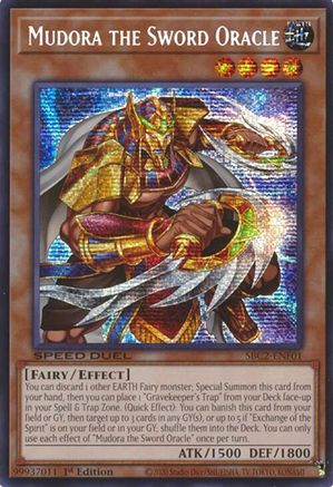 Image of Mudora the Sword Oracle (PSR) (SBC2-ENF01) - Speed Duel: Battle City Finals 1st Edition