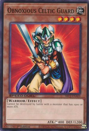 Image of Obnoxious Celtic Guard (SBC2-ENA09) - Speed Duel: Battle City Finals 1st Edition