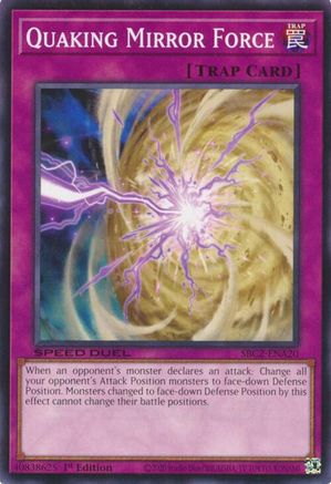 Image of Quaking Mirror Force (SBC2-ENA20) - Speed Duel: Battle City Finals 1st Edition