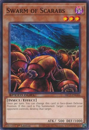 Image of Swarm of Scarabs (SBC2-ENG06) - Speed Duel: Battle City Finals 1st Edition