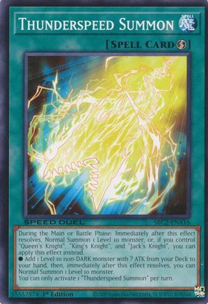 Image of Thunderspeed Summon (SBC2-ENA16) - Speed Duel: Battle City Finals 1st Edition