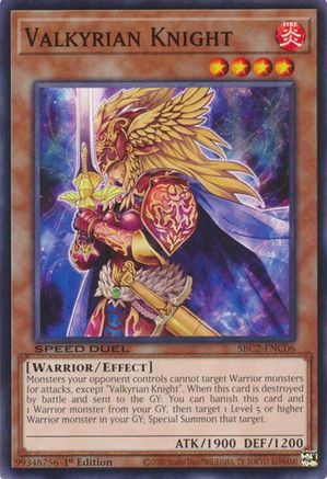 Image of Valkyrian Knight (SBC2-ENC06) - Speed Duel: Battle City Finals 1st Edition