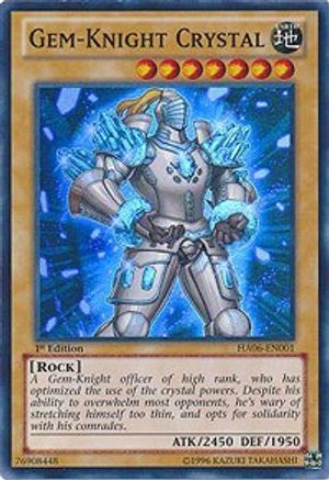 Image of Gem-Knight Crystal (HA06-EN001) - Hidden Arsenal 6: Omega Xyz 1st Edition