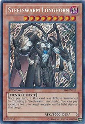 Image of Steelswarm Longhorn (HA06-EN016) - Hidden Arsenal 6: Omega Xyz Unlimited