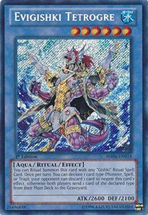 Image of Evigishki Tetrogre (HA06-EN018) - Hidden Arsenal 6: Omega Xyz 1st Edition