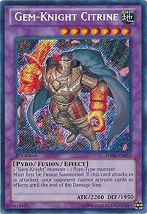 Image of Gem-Knight Citrine (HA06-EN019) - Hidden Arsenal 6: Omega Xyz 1st Edition