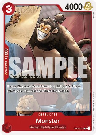Image of Monster (OP09-012) - Emperors in the New World: 2nd Anniversary Tournament Cards
