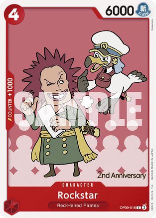 Image of Rockstar (OP09-016) - Emperors in the New World: 2nd Anniversary Tournament Cards