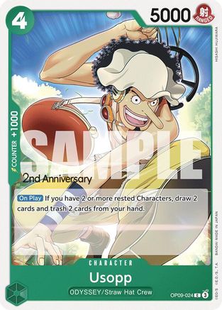 Image of Usopp (024) (OP09-024) - Emperors in the New World: 2nd Anniversary Tournament Cards