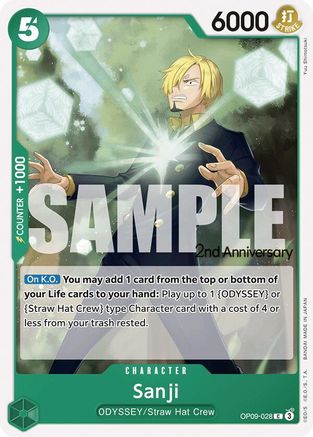 Image of Sanji (028) (OP09-028) - Emperors in the New World: 2nd Anniversary Tournament Cards