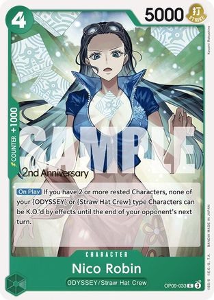 Image of Nico Robin (033) (OP09-033) - Emperors in the New World: 2nd Anniversary Tournament Cards