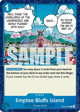 Image of Emptee Bluffs Island (OP09-060) - Emperors in the New World: 2nd Anniversary Tournament Cards