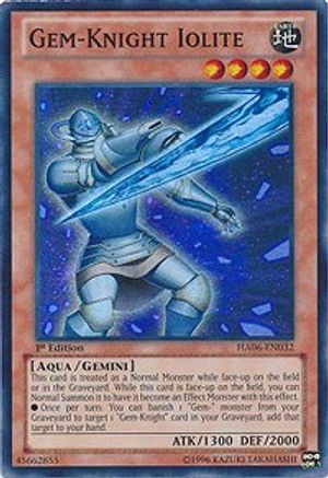 Image of Gem-Knight Iolite (HA06-EN032) - Hidden Arsenal 6: Omega Xyz Unlimited