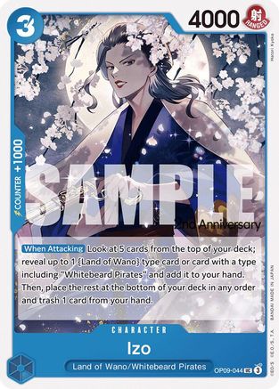 Image of Izo (OP09-044) - Emperors in the New World: 2nd Anniversary Tournament Cards