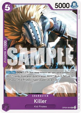 Image of Killer (OP09-064) - Emperors in the New World: 2nd Anniversary Tournament Cards