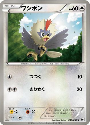 Image of Rufflet (046/053) - BW1 White Collection 1st Edition
