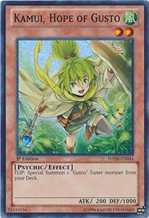 Image of Kamui, Hope of Gusto (HA06-EN044) - Hidden Arsenal 6: Omega Xyz 1st Edition