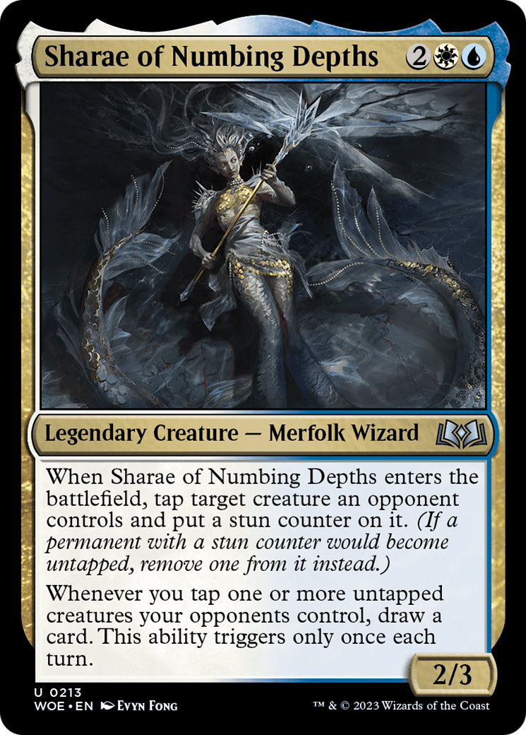 Image of Sharae of Numbing Depths (WOE-213) - Wilds of Eldraine Foil