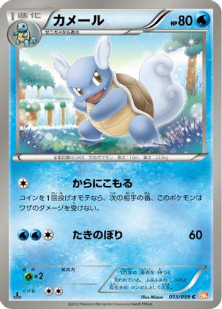 Image of Wartortle (013/059) - BW6 Cold Flare 1st Edition