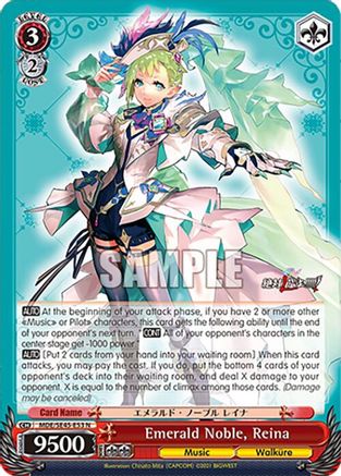 Image of Emerald Noble, Reina (MDE/SE45E53 N) - MACROSS Delta Premium Booster