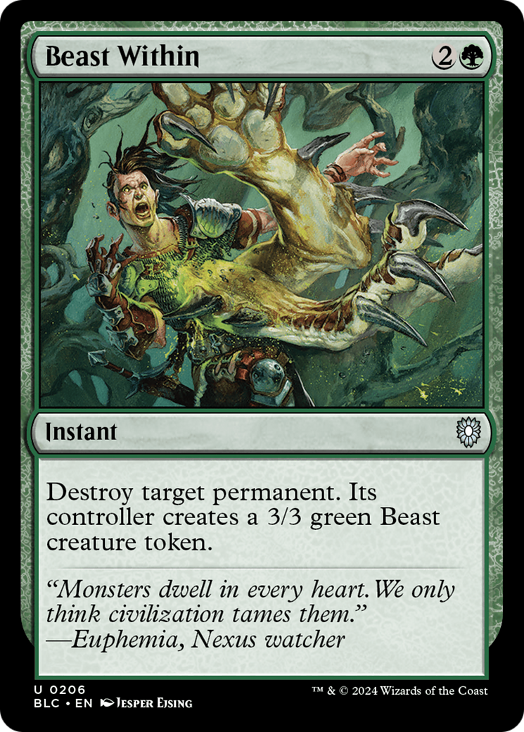 Image of Beast Within (BLC-206) - Bloomburrow Commander