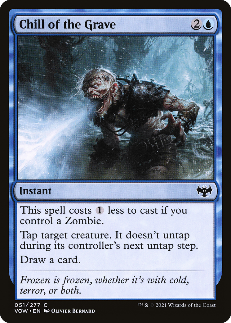 Image of Chill of the Grave (VOW-051) - Innistrad: Crimson Vow Foil