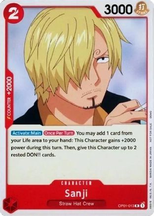 Image of Sanji (OP01-013) - One Piece Demo Deck Cards