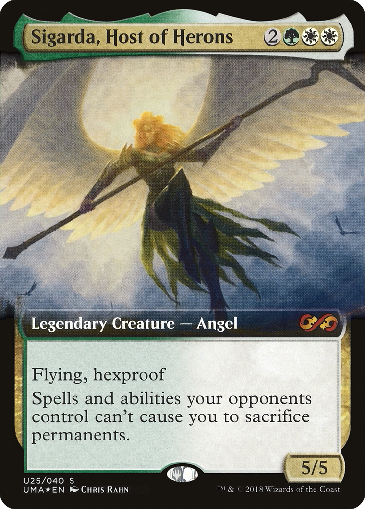 Image of Sigarda, Host of Herons (UMA:BT-U25) - Ultimate Box Topper: (Extended Art) Foil