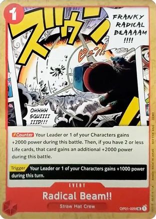 Image of Radical Beam!! (OP01-029) - One Piece Demo Deck Cards
