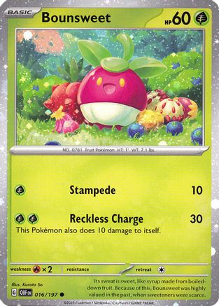 Image of Bounsweet 016/197  - Holofoil Miscellaneous Cards & Products - Common