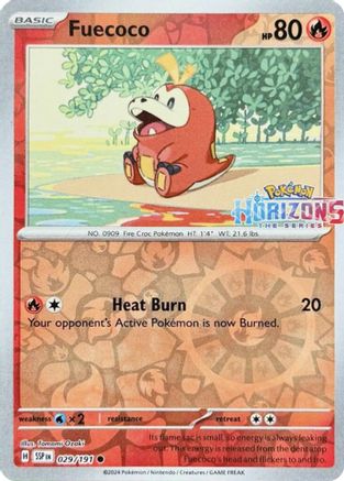 Image of Fuecoco 029/191  - Reverse Holofoil Miscellaneous Cards & Products - Common