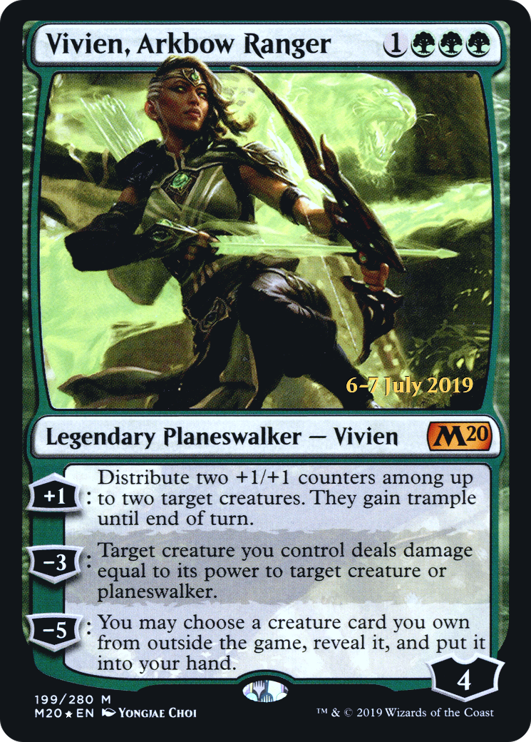 Image of Vivien, Arkbow Ranger (PRE-199) - Core Set 2020 Promos Foil