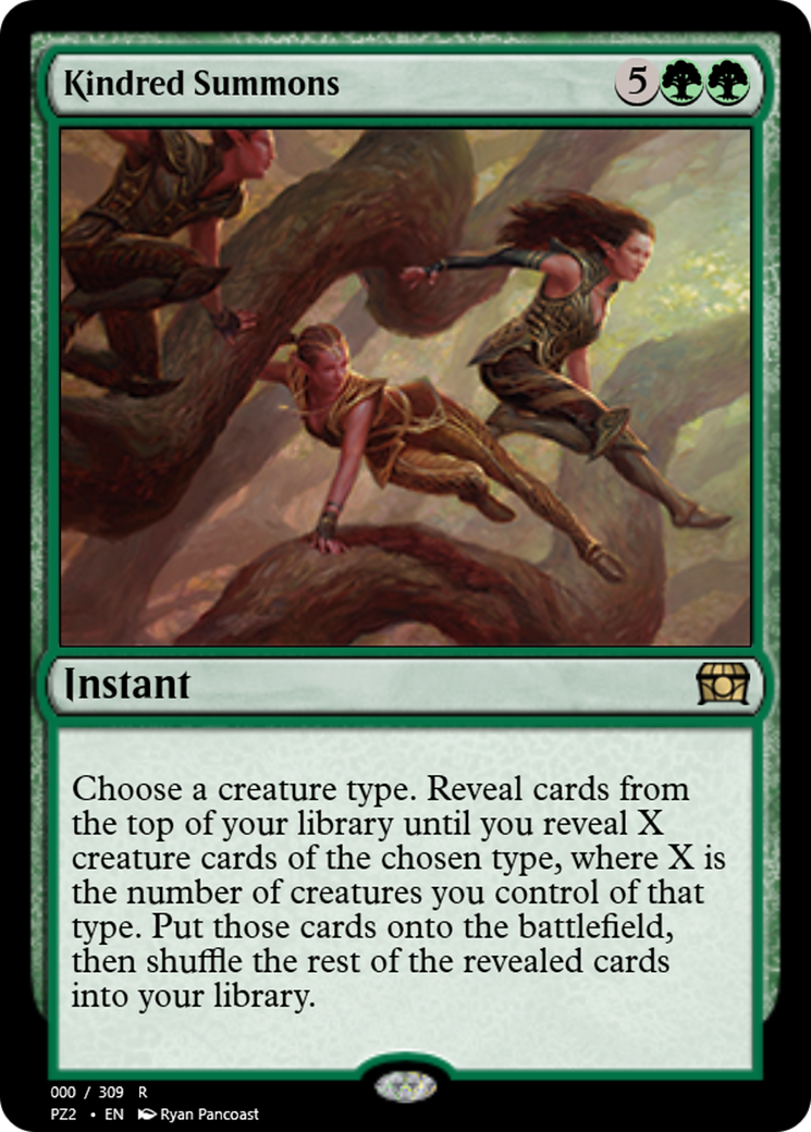 Image of Kindred Summons (PZ2-65719) - Treasure Chest Foil