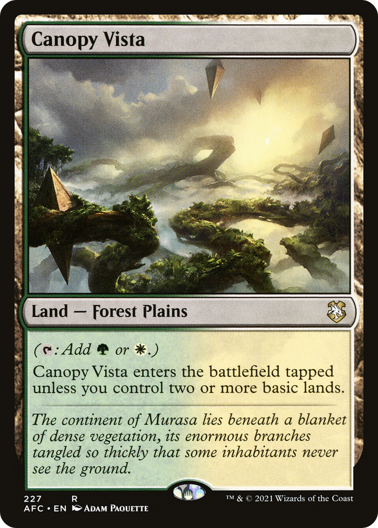 Image of Canopy Vista (AFC-227) - Forgotten Realms Commander